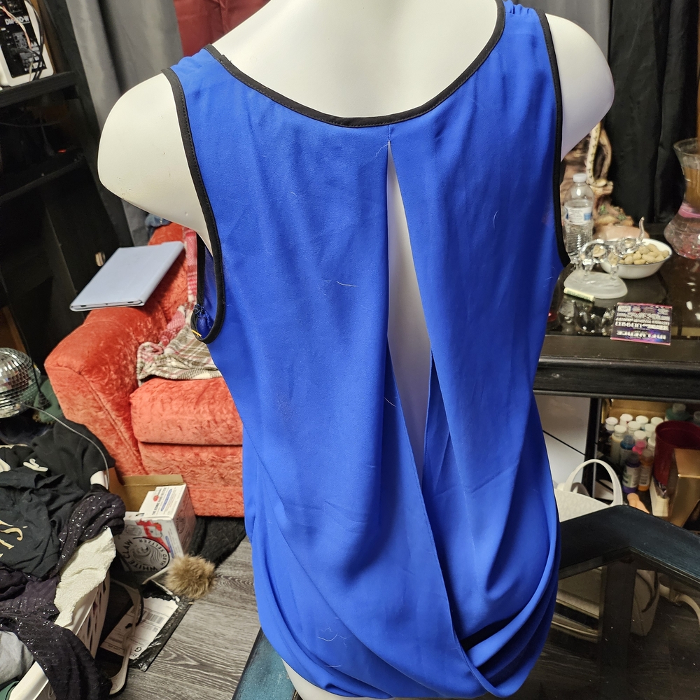 Express Blue Backless Top - Picture 2 of 2